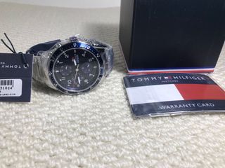 Reloj Tommy Hilfiger Cronógrafo Azul y Plateado