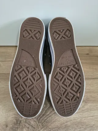 Converse con plataforma talla 40 color negro