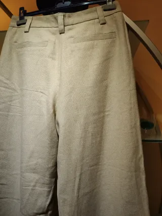 Pantalones Chinos LANION Lino Piqué Talla M