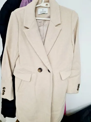 Cappotto Stradivarius Beige Donna