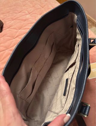 Bolso Tote Michael Kors Piel Azul Marino
