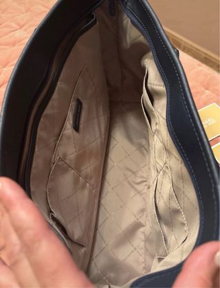 Bolso Tote Michael Kors Piel Azul Marino