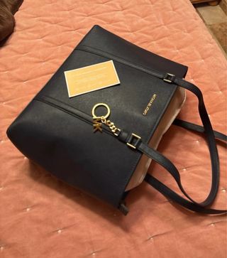 Bolso Tote Michael Kors Piel Azul Marino