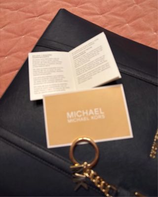 Bolso Tote Michael Kors Piel Azul Marino