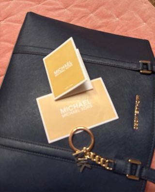 Bolso Tote Michael Kors Piel Azul Marino