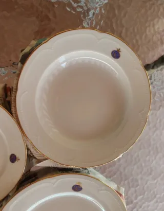 6 Platos Hondos Royal Kent Porcelana