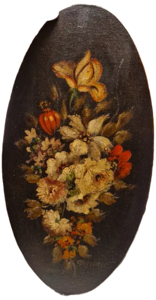 2 Cuadros Flores Ovalados Gunter Grassman