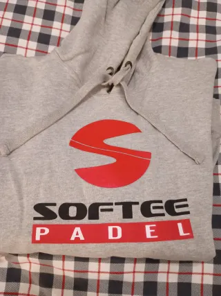 Sudadera Softee Gris con Capucha Talla XL
