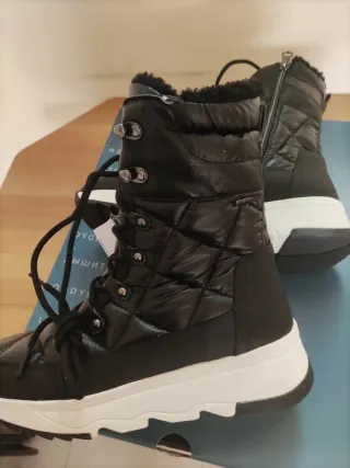 Botas Geox Invierno Mujer Negras y Blancas