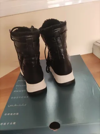 Botas Geox Invierno Mujer Negras y Blancas