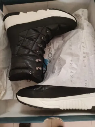 Botas Geox Invierno Mujer Negras y Blancas