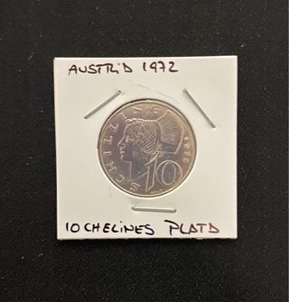 Austria 10 Chelines Plata 1972