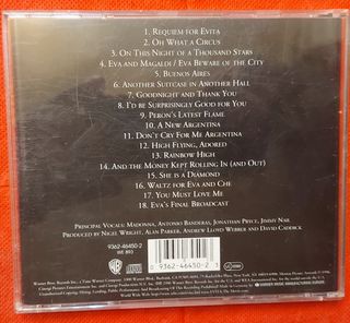 CD Evita. Como nuevo. Madonna y Antonio Banderas