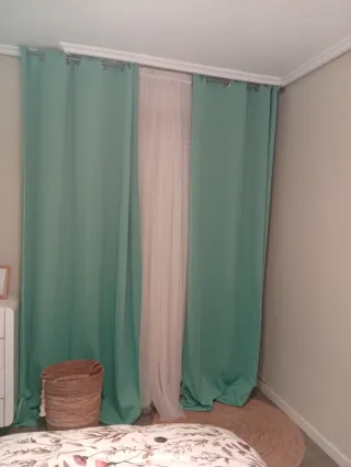 Cortinas turquesa