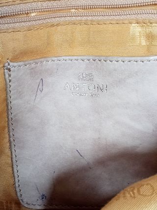 Bolso de hombro beige