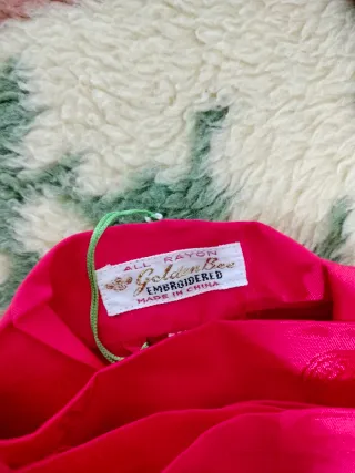 Kimono largo rojo talla 40