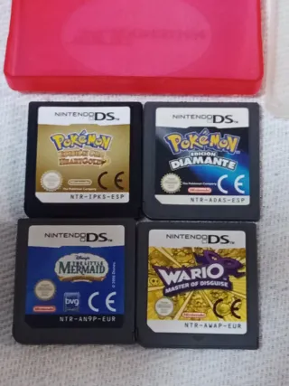 Lote 4 Giochi Nintendo DS: Pokémon, Wario, Sirenetta