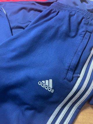 Conjunto Adidas Vintage Azul y Rojo