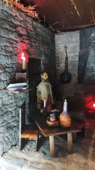 Scenografia presepe artigianale pezzo unico