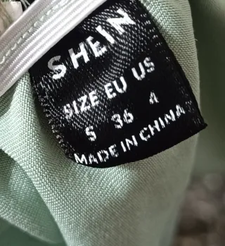 Crop top manga larga shein