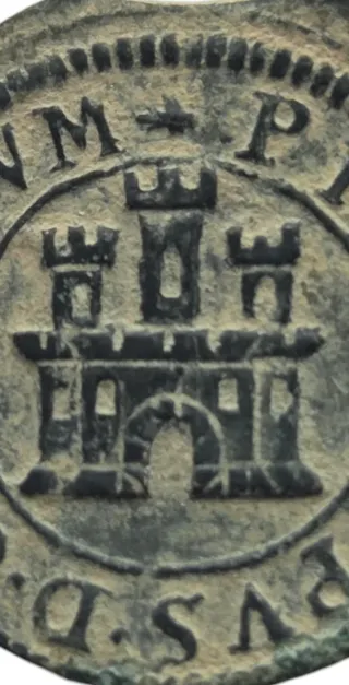 Felipe II .Magníficos 2 Maravedis 1597 tipo OMNIUM