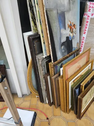 Lote de Oleos de Época con Margen x comerciantes.