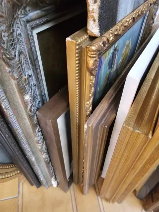 Lote de Oleos de Época con Margen x comerciantes.