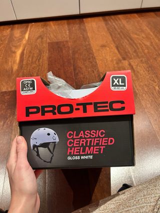 Casco PRO-TEC Talla XL Blanco