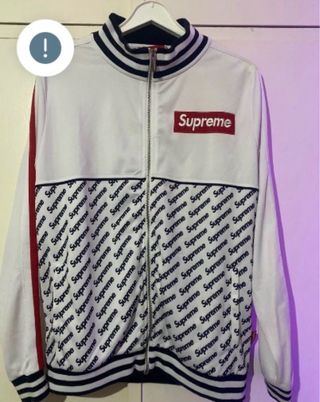 Chaqueta Supreme Blanca y Roja