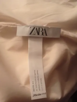 Chaqueta Zara Beige Cremallera