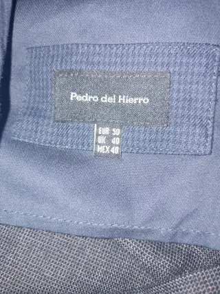 Pantalón gris (lana y algodón)