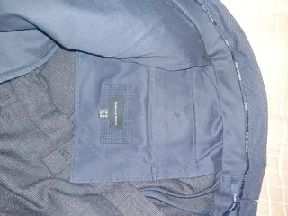 Pantalón gris (lana y algodón)