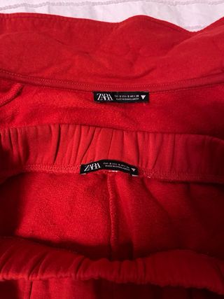 Chándal Zara Rojo y Blanco