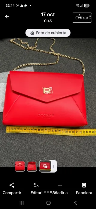 Bolso Rochas Rojo Nuevo