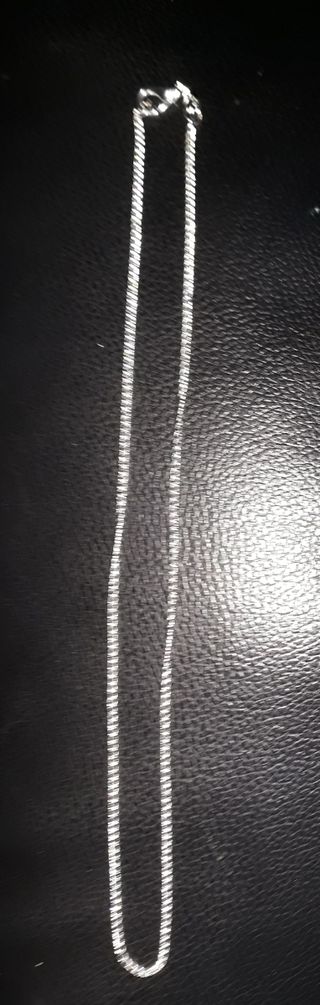 Cadena plata fina nueva 40cm