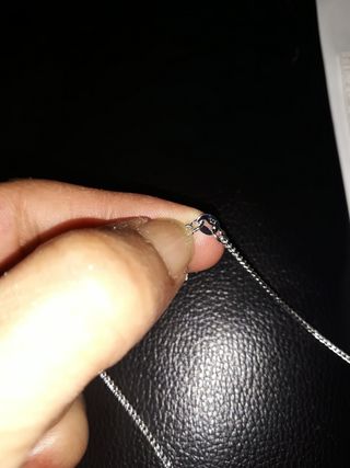 Cadena plata fina nueva 40cm