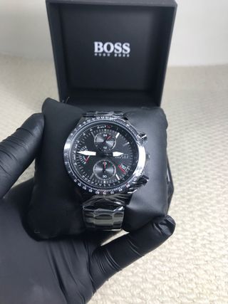 Reloj Hugo Boss Negro y Plateado