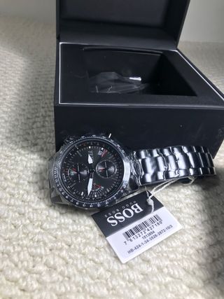 Reloj Hugo Boss Negro y Plateado