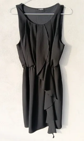 Abito smanicato per donna, Motivi, tg S, nero