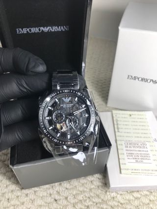 Reloj Emporio Armani Mecánico Automático Negro