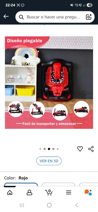 Andador infantil 4 posiciones