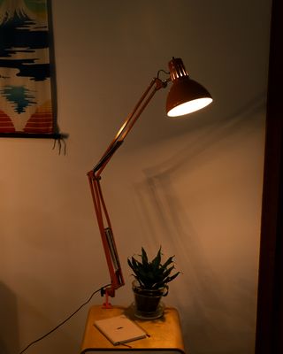 Lámpara Fase Vintage Arquitecto Naranja