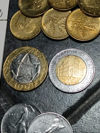 50 monete Italia £. 5-10-20-50- 100-200-500-1000