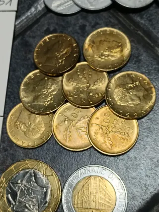 50 monete Italia £. 5-10-20-50- 100-200-500-1000