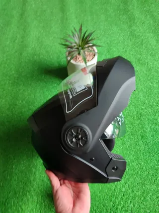 Casco Moto Modular XL Negro Unisex