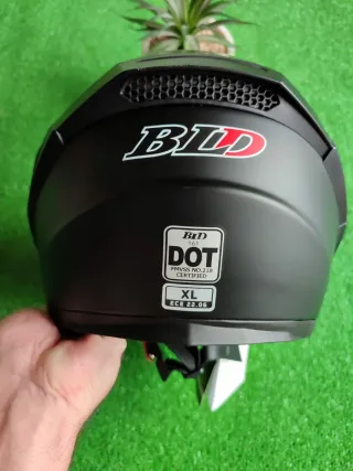 Casco Moto Modular XL Negro Unisex