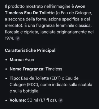 Profumo Avon Timeless Eau de Toilette