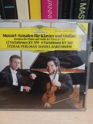CD Mozart Sonatas Violin Perlman Barenboim