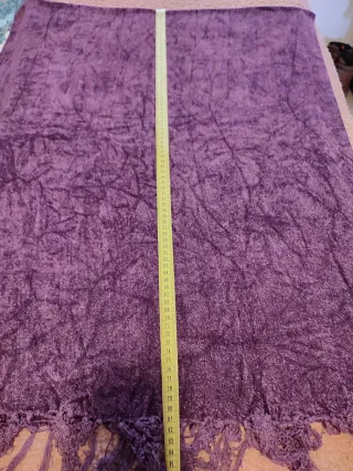 Bufanda o Plaid Morada Suave