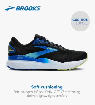 Zapatillas Brooks Ghost 16 Negro/Azul